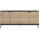 Rosso 71 X 18 inch Black / Brown / Matte Black Sideboard, Large